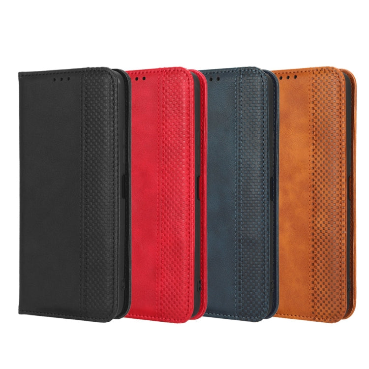 For Huawei nova 10 SE Magnetic Buckle Retro Texture Leather Phone Case(Brown) - Huawei Cases by buy2fix | Online Shopping UK | buy2fix