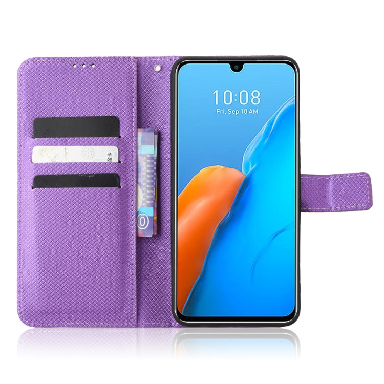 For Infinix Note 12 Pro 4G X676B Diamond Texture Leather Phone Case(Purple) - Infinix Cases by buy2fix | Online Shopping UK | buy2fix