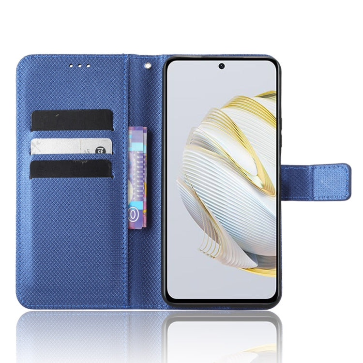 For Huawei nova 10 SE Diamond Texture Leather Phone Case(Blue) - Huawei Cases by buy2fix | Online Shopping UK | buy2fix
