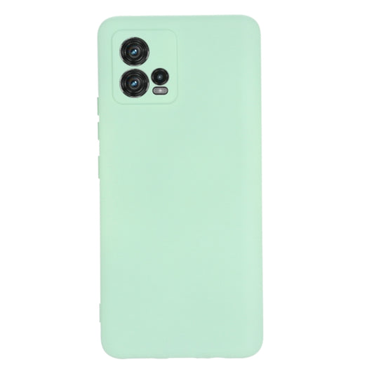 For Motorola Moto G72 Pure Color Liquid Silicone Shockproof Full Coverage Phone Case(Green) by buy2fix