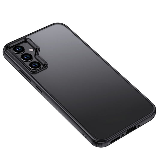 For Samsung Galaxy A34 Armor Clear TPU Hard PC Phone Case(Matte Black) by buy2fix