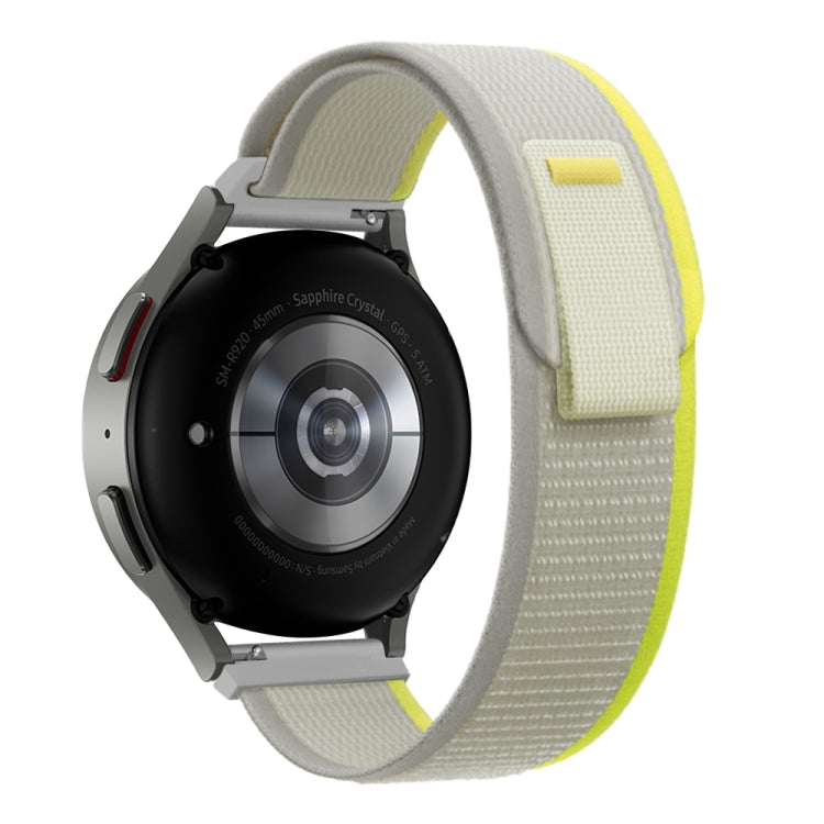 22mm Universal Loop Nylon Watch Band(Yellow Beige) - 22mm Bands by buy2fix | Online Shopping UK | buy2fix