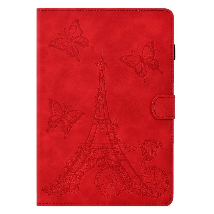 For iPad 10.2 2021/2020/2019 / 10.5 2019/2017 Tower Embossed Leather Smart Tablet Case(Red) - iPad 10.2 Cases by buy2fix | Online Shopping UK | buy2fix