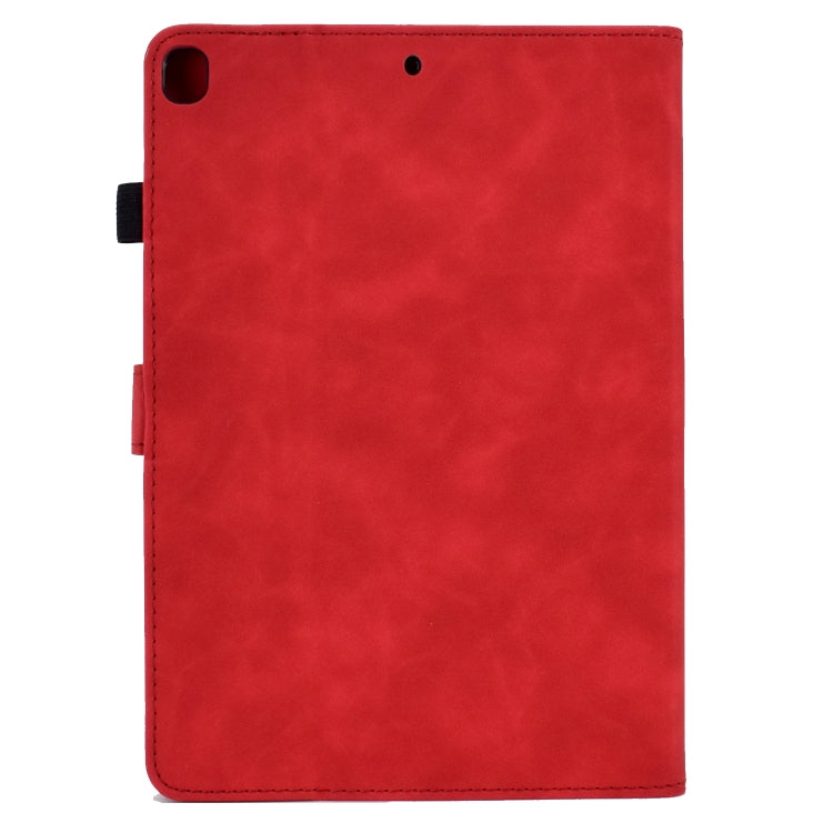 For iPad 10.2 2021/2020/2019 / 10.5 2019/2017 Tower Embossed Leather Smart Tablet Case(Red) - iPad 10.2 Cases by buy2fix | Online Shopping UK | buy2fix
