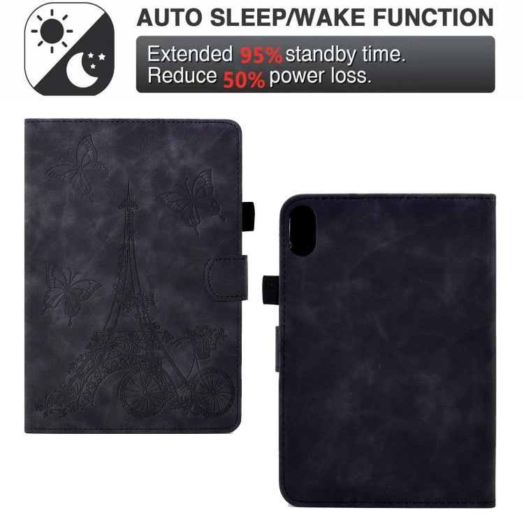 For iPad 2025 / 2022 Tower Embossed Leather Smart Tablet Case(Black) - iPad 2025 / 2022 Cases by buy2fix | Online Shopping UK | buy2fix