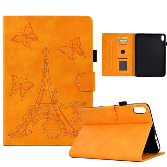 For iPad mini 2024 / mini 6 Tower Embossed Leather Smart Tablet Case(Khaki) - iPad mini 6 Cases by buy2fix | Online Shopping UK | buy2fix