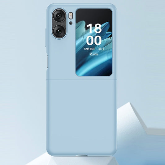 For OPPO Find N2 Flip Skin Feel PC Phone Case(Light Blue) by buy2fix