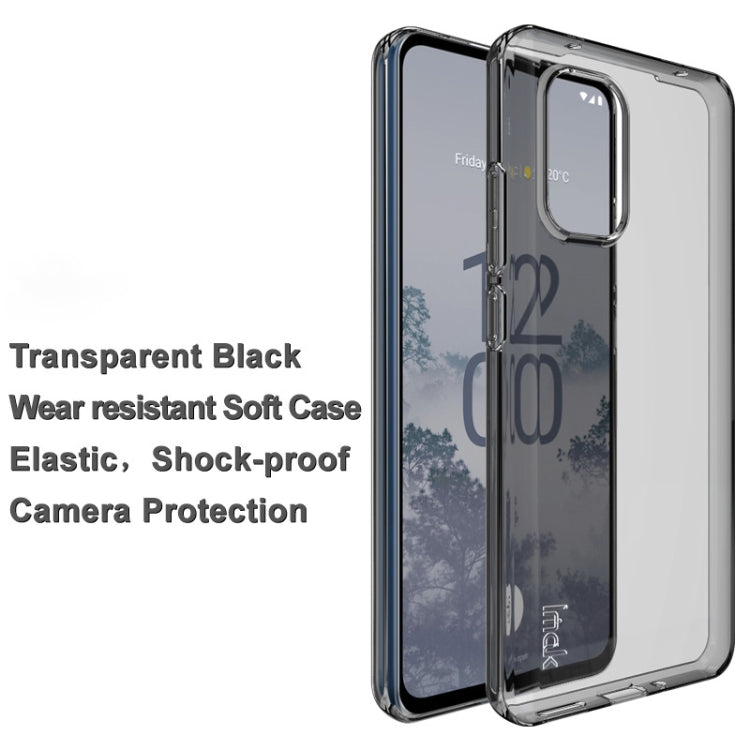 For Nokia X30 5G IMAK UX-5 Series Claer TPU Phone Case(Transparent Black) - Nokia Cases by imak | Online Shopping UK | buy2fix