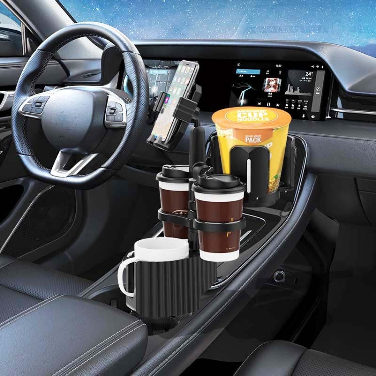 A04 Car Drink Water Cup Mobile Phone Holder(Grey) by buy2fix