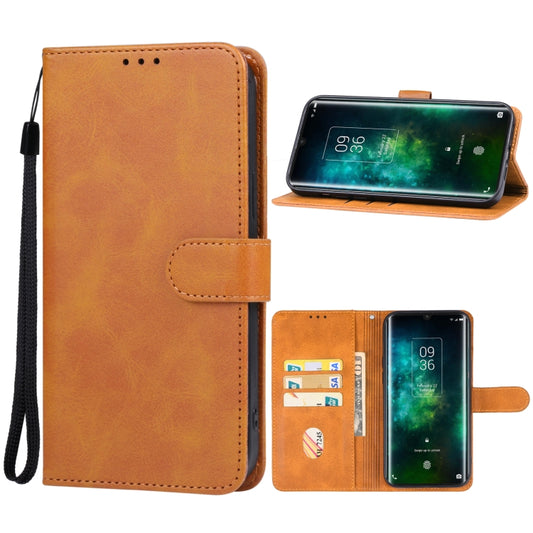 For TCL 10 Plus Leather Phone Case(Brown) - TCL by buy2fix | Online Shopping UK | buy2fix