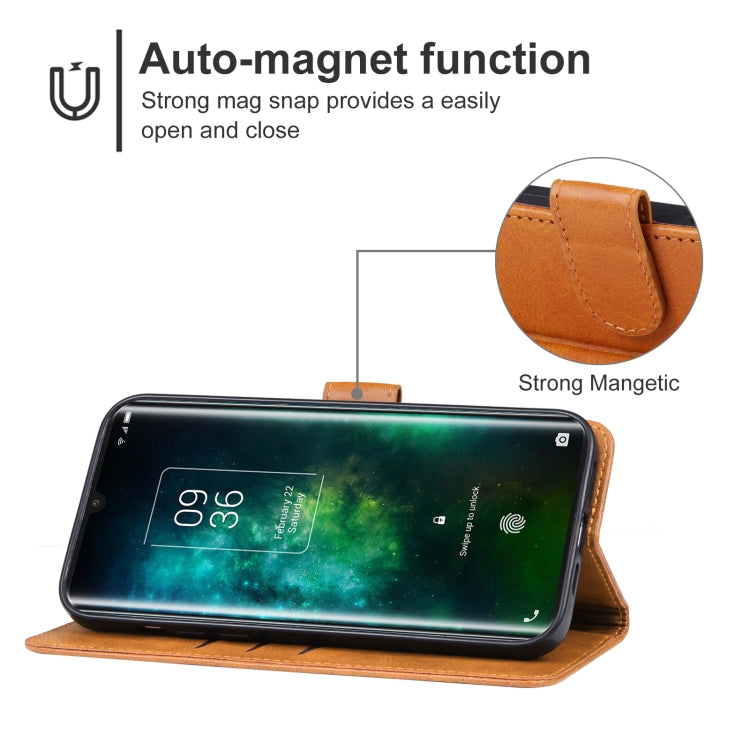 For TCL 10 Plus Leather Phone Case(Brown) - TCL by buy2fix | Online Shopping UK | buy2fix