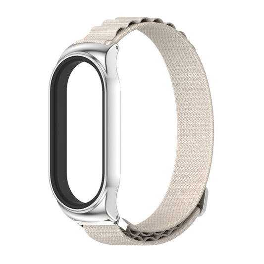 For Xiaomi Mi Band 7 / 7 NFC MIJOBS CS Nylon Breathable Watch Band(Grey Silver) by MIJOBS