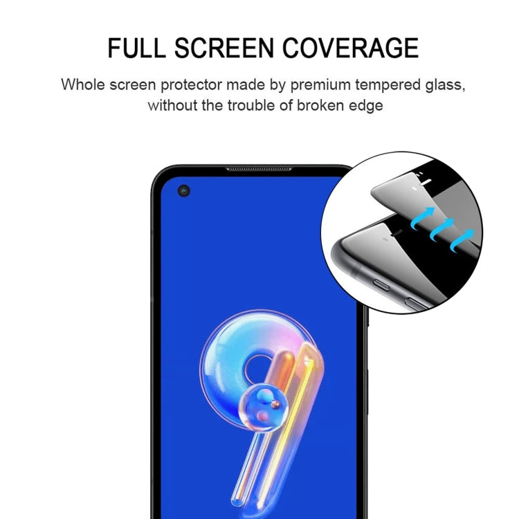 For Asus Zenfone 9 25pcs Full Glue Full Screen Tempered Glass Film - ASUS Tempered Glass by buy2fix | Online Shopping UK | buy2fix