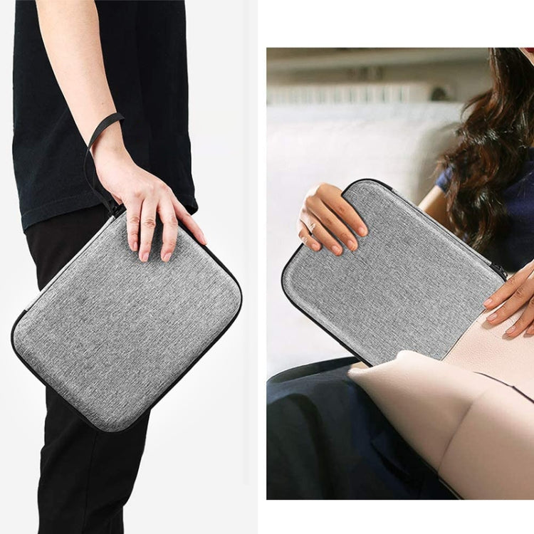 Multifunctional Double-Layer EVA Hard Case Storage Bag For 9.7-11 inch Tablet(Grey) by buy2fix