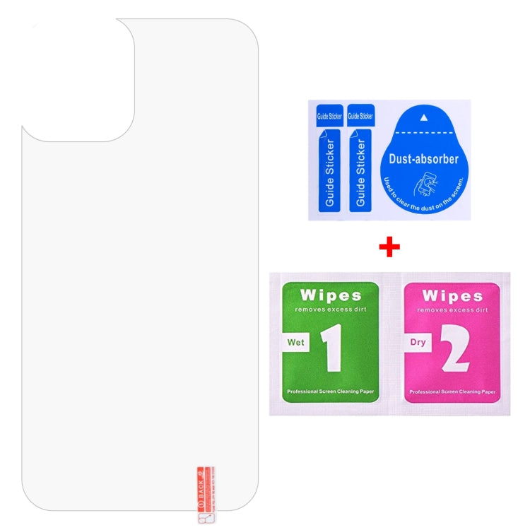 For iPhone 12 / 12 Pro 9H 2.5D Half-screen Transparent Back Tempered Glass Film - iPhone 12 / 12 Pro Tempered Glass by buy2fix | Online Shopping UK | buy2fix