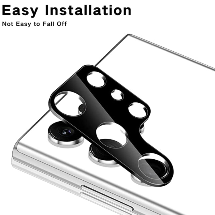 For Samsung Galaxy S22 Ultra 5G 50pcs Integrated Rear Camera Lens Tempered Glass Film(Black) - Galaxy Tempered Glass by buy2fix | Online Shopping UK | buy2fix