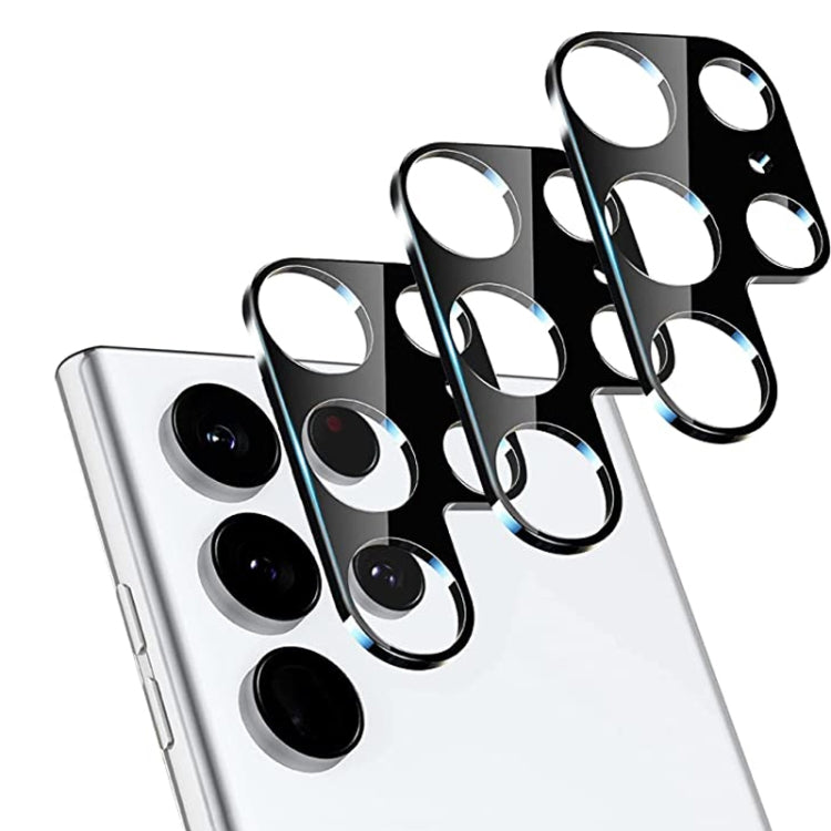For Samsung Galaxy S22 Ultra 5G 50pcs Integrated Rear Camera Lens Tempered Glass Film(Black) - Galaxy Tempered Glass by buy2fix | Online Shopping UK | buy2fix