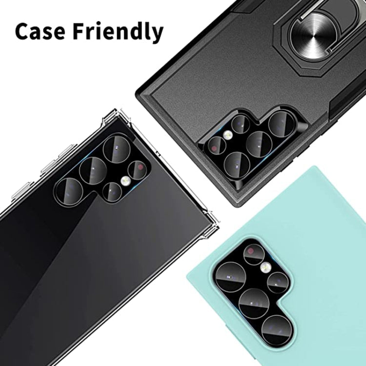 For Samsung Galaxy S22 Ultra 5G 50pcs Integrated Rear Camera Lens Tempered Glass Film(Black) - Galaxy Tempered Glass by buy2fix | Online Shopping UK | buy2fix