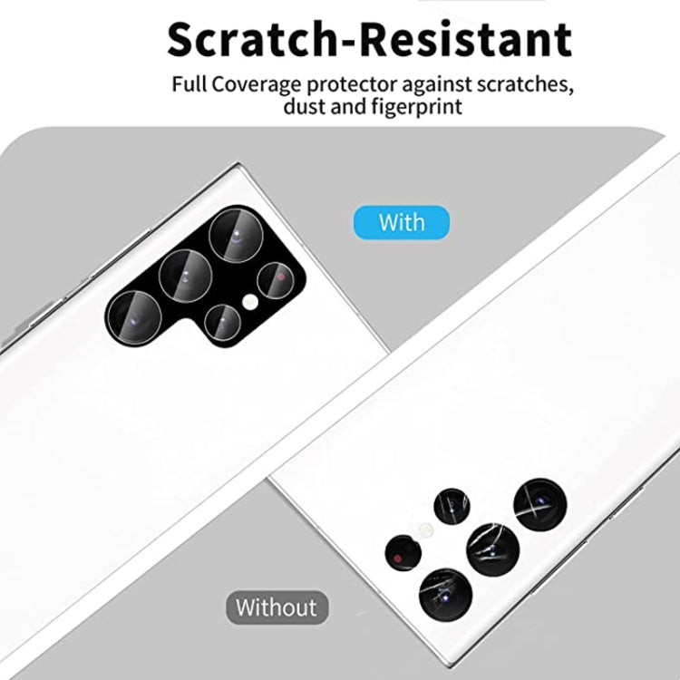For Samsung Galaxy S22 Ultra 5G 50pcs Integrated Rear Camera Lens Tempered Glass Film(Black) - Galaxy Tempered Glass by buy2fix | Online Shopping UK | buy2fix