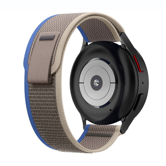 For Garmin Forerunner 255S / Venu 2S 18mm Universal Loop Nylon Watch Band(Blue) by buy2fix