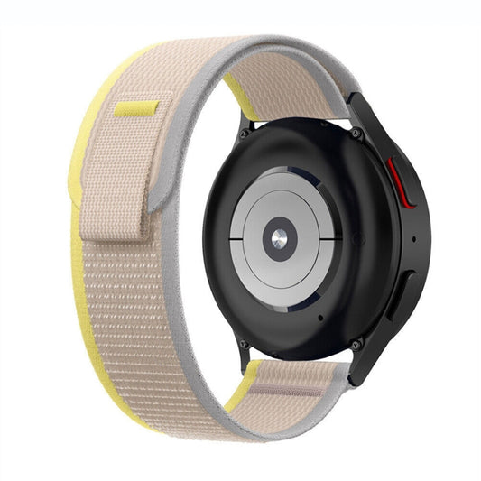 For Garmin Venu 2 Plus / Sq 2 Loop Nylon Watch Band(Beige White) by buy2fix