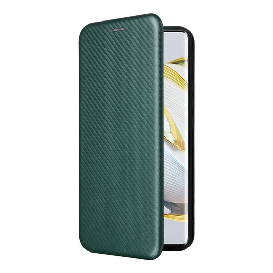 For Huawei nova 10 Carbon Fiber Texture Flip Leather Phone Case(Green) by buy2fix