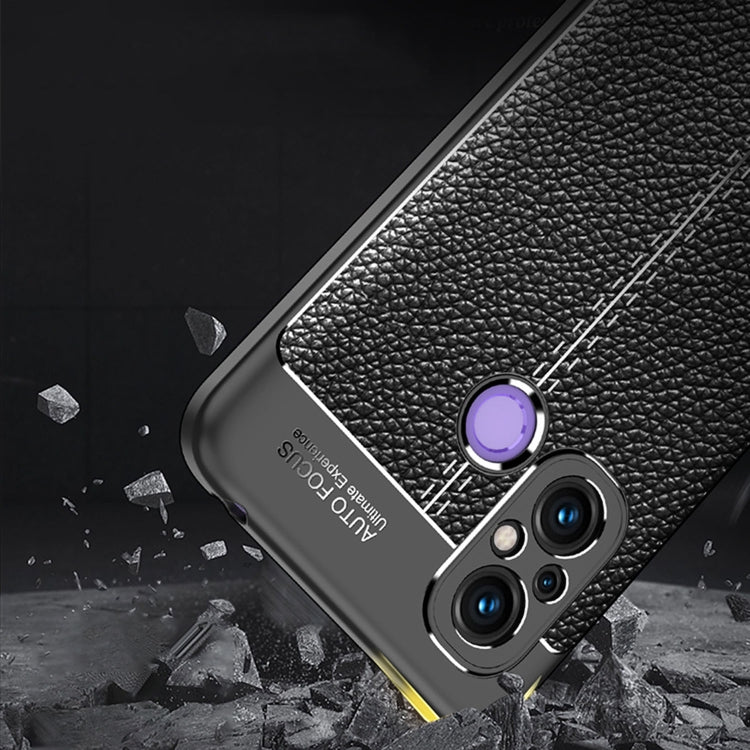 For Xiaomi Redmi 12C Litchi Texture Shockproof TPU Phone Case(Black) by buy2fix