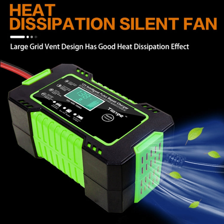Motorcycle / Car Battery Smart Charger with LCD Screen, Plug Type:UK Plug - Battery Charger by buy2fix | Online Shopping UK | buy2fix