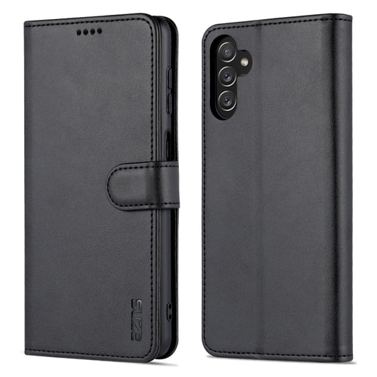 For Samsung Galaxy A14 5G AZNS Skin Feel Calf Texture Flip Leather Phone Case(Black) by AZNS