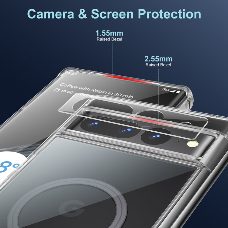 For Google Pixel 7 Pro Transparent Frosted MagSafe Phone Case by buy2fix