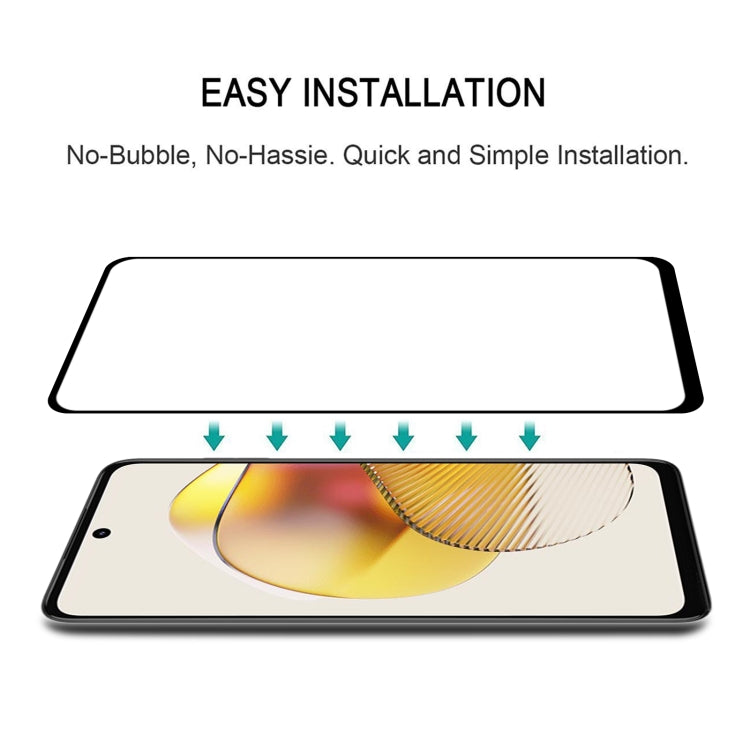 For Motorola Moto G73 25pcs Full Glue Full Screen Tempered Glass Film by buy2fix