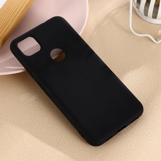 For Google Pixel 4a Pure Color Liquid Silicone Shockproof Full Coverage Case(Black) by buy2fix