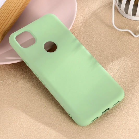 For Google Pixel 4a Pure Color Liquid Silicone Shockproof Full Coverage Case(Green) - Google Cases by buy2fix | Online Shopping UK | buy2fix