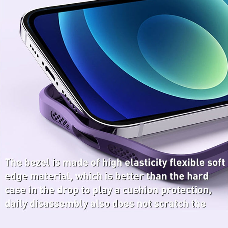 For iPhone 12 Skin Feel MagSafe Shockproof Phone Case with Holder(White) by buy2fix