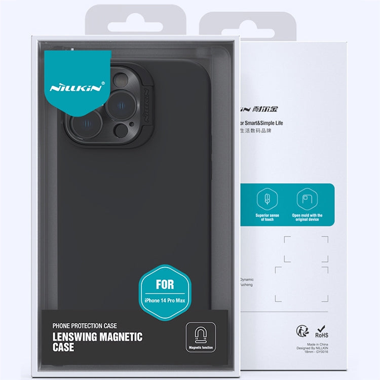 For iPhone 14 Pro Max NILLKIN Runwing Magsafe Magnetic Phone Case(Purple) by NILLKIN