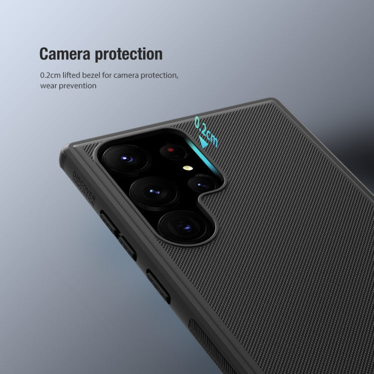 For Samsung Galaxy S23 Ultra 5G NILLKIN Super Frosted Shield Pro PC + TPU Phone Case(Black) - Galaxy S23 Ultra 5G Cases by NILLKIN | Online Shopping UK | buy2fix