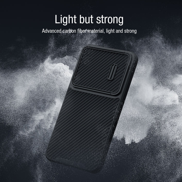 For Samsung Galaxy S23 5G NILLKIN Synthetic Fiber Camshield Phone Case(Black) - Galaxy S23 5G Cases by NILLKIN | Online Shopping UK | buy2fix