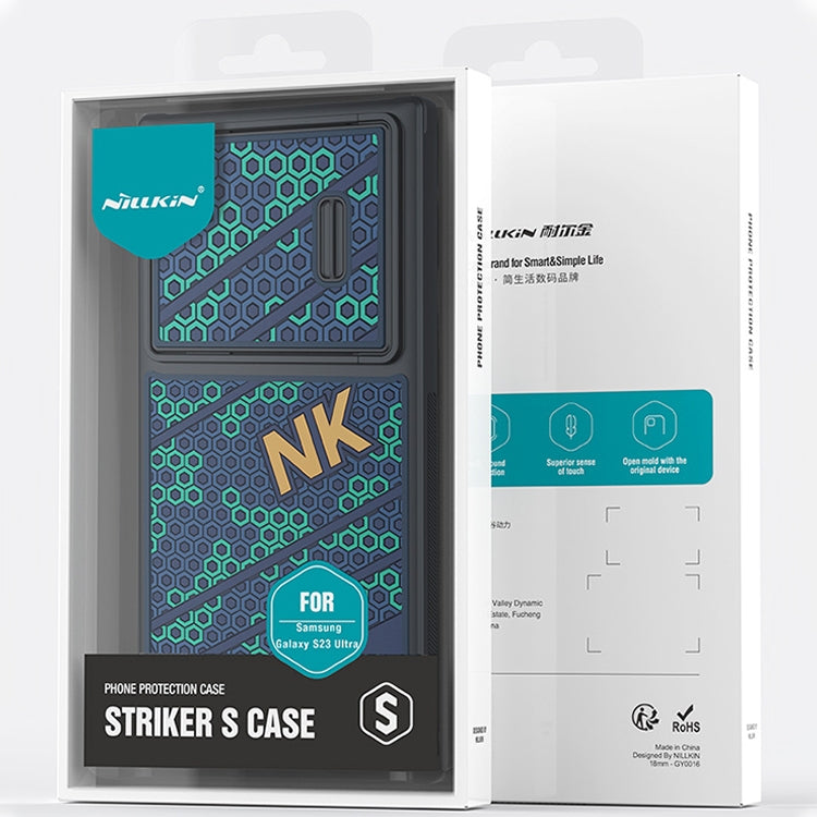 For Samsung Galaxy S23 5G NILLKIN 3D Lens Sliding Camera Phone Case by NILLKIN