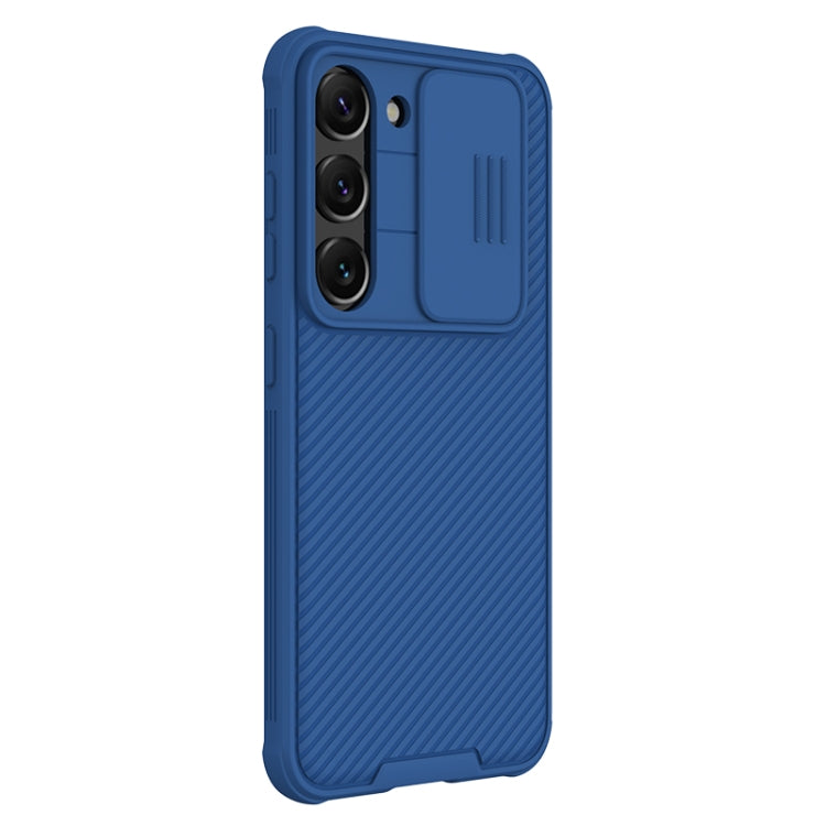 For Samsung Galaxy S23 5G NILLKIN Black Mirror Pro Series Camshield Phone Case(Blue) - Galaxy S23 5G Cases by NILLKIN | Online Shopping UK | buy2fix