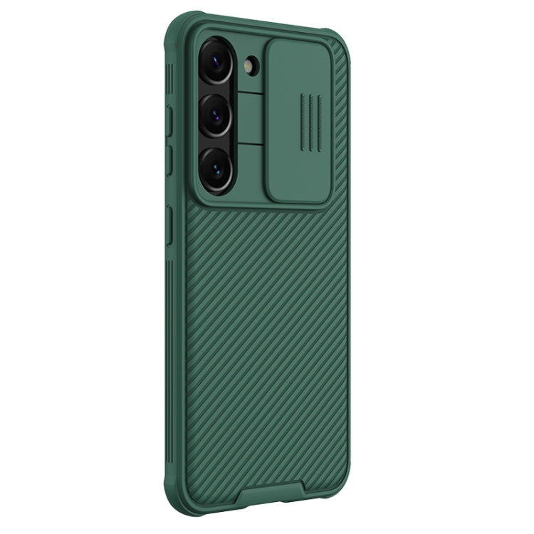 For Samsung Galaxy S23 5G NILLKIN Black Mirror Pro Series Camshield Phone Case(Green) - Galaxy S23 5G Cases by NILLKIN | Online Shopping UK | buy2fix