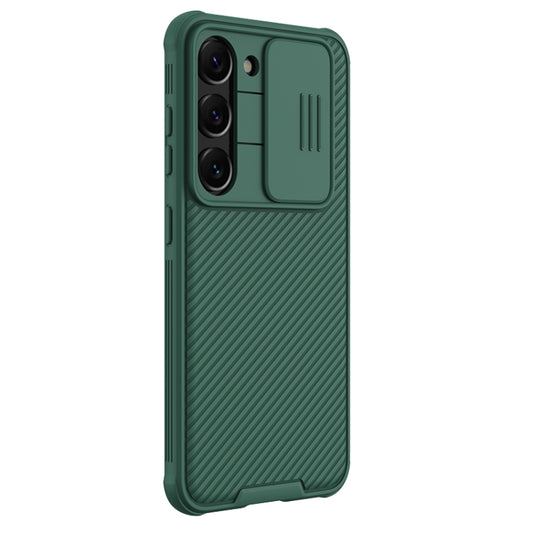 For Samsung Galaxy S23+ 5G NILLKIN Black Mirror Pro Series Camshield Phone Case(Green) by NILLKIN