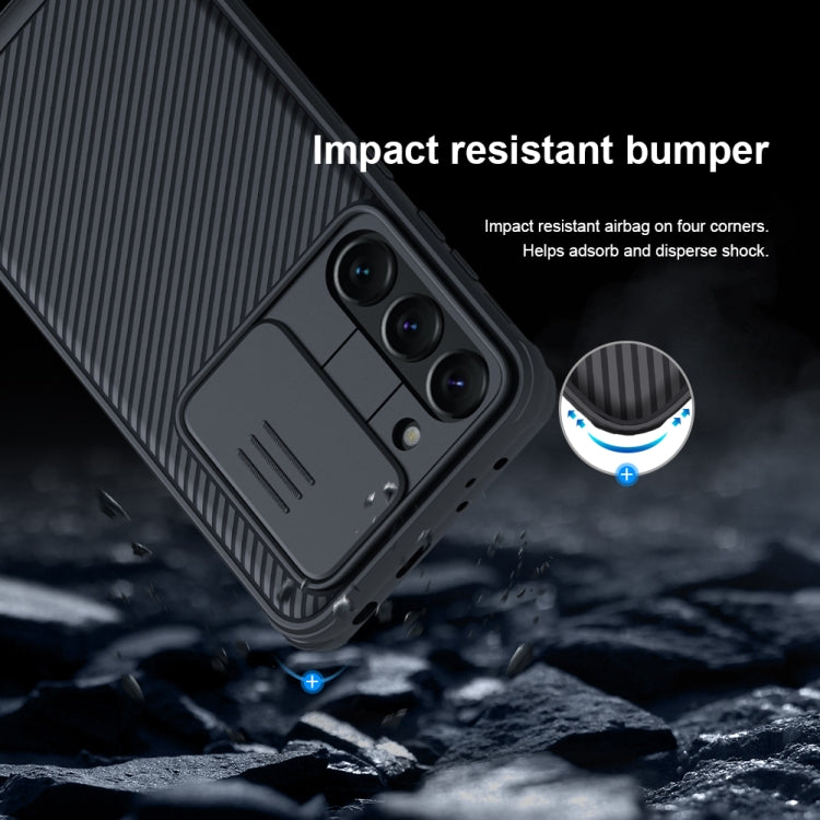 For Samsung Galaxy S23+ 5G NILLKIN Black Mirror Pro Series Camshield Phone Case(Blue) - Galaxy S23+ 5G Cases by NILLKIN | Online Shopping UK | buy2fix