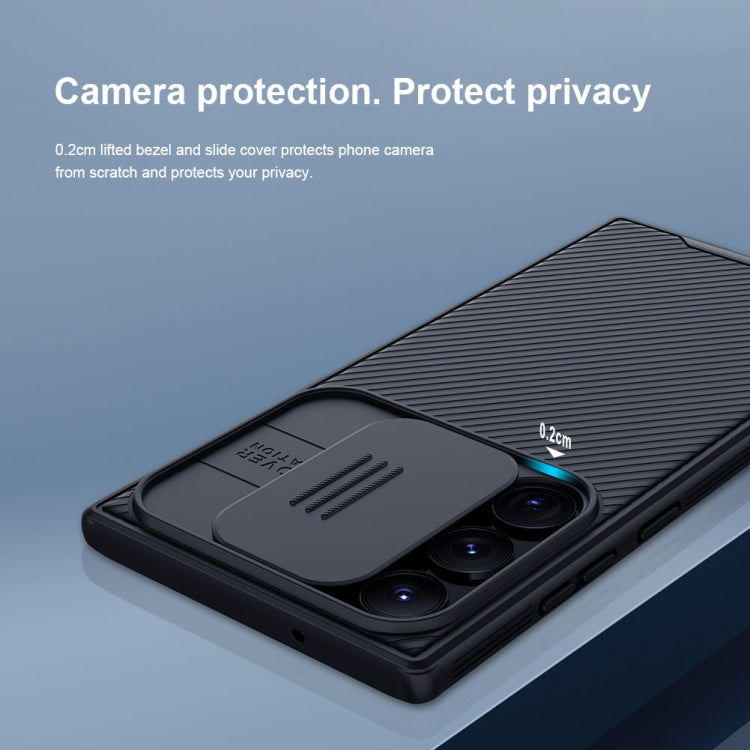 For Samsung Galaxy S23 Ultra 5G NILLKIN Black Mirror Pro Series Camshield Phone Case(Black) - Galaxy S23 Ultra 5G Cases by NILLKIN | Online Shopping UK | buy2fix