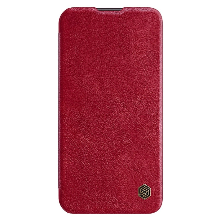 For Samsung Galaxy S23 5G NILLKIN QIN Series Pro Sliding Camera Cover Design Leather Phone Case(Red) - Galaxy S23 5G Cases by NILLKIN | Online Shopping UK | buy2fix