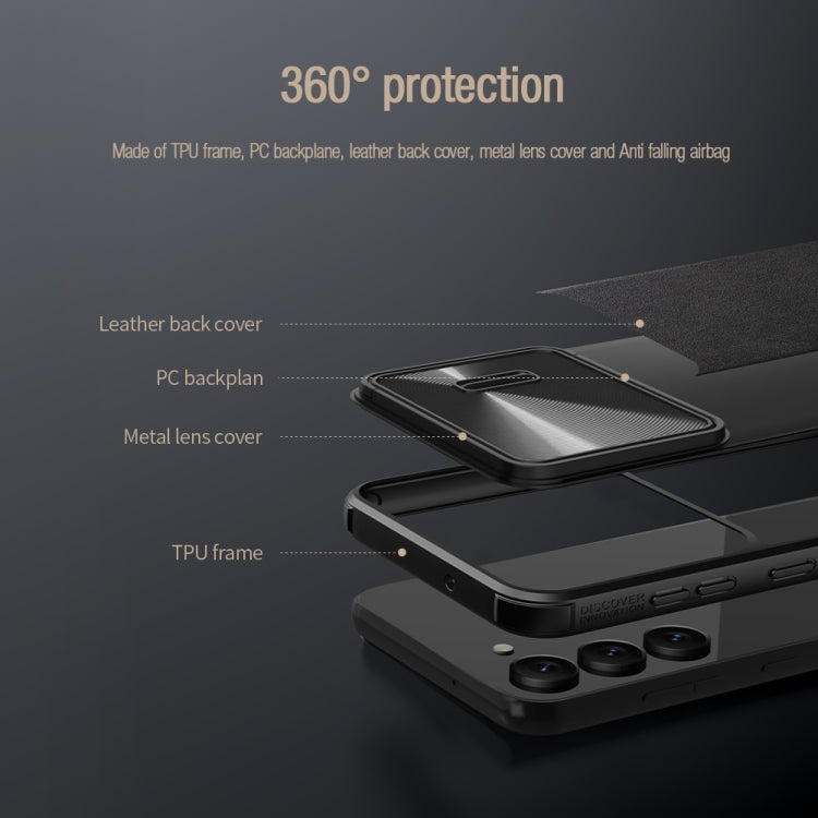 For Samsung Galaxy S23 5G NILLKIN PC + TPU Phone Case(Black) - Galaxy S23 5G Cases by NILLKIN | Online Shopping UK | buy2fix