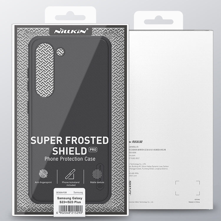 For Samsung Galaxy S23+ 5G NILLKIN Super Frosted Shield Pro PC + TPU Phone Case(Blue) by NILLKIN