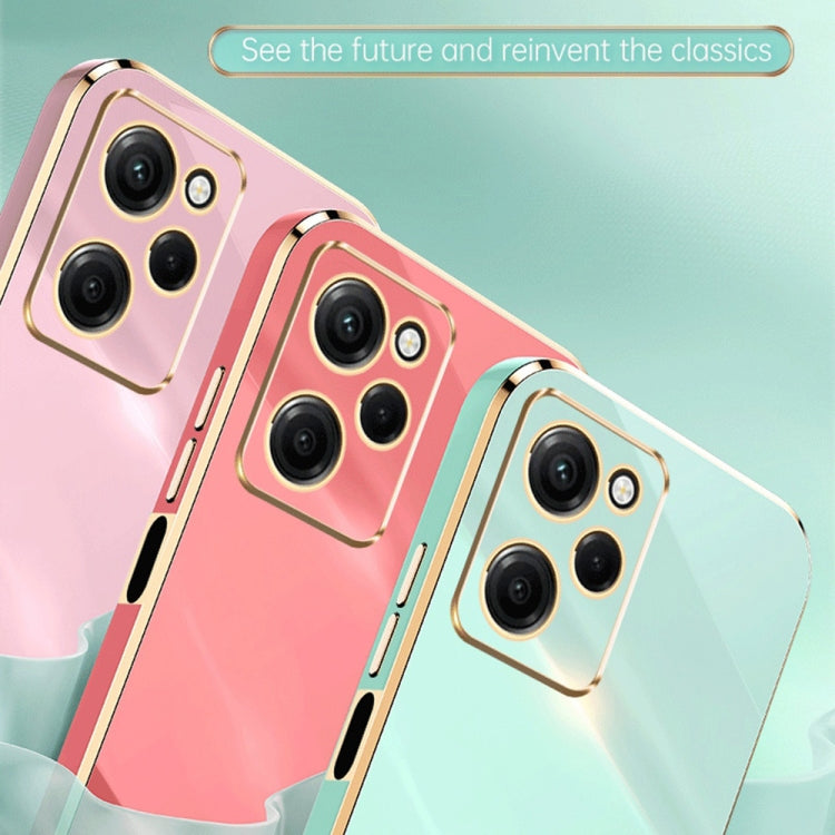 For Xiaomi Redmi Note 12 Pro Speed XINLI Straight Edge 6D Electroplate TPU Phone Case(Hawthorn Red) by XINLI