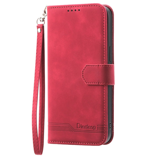 For vivo Y72 Dierfeng Dream Line TPU + PU Leather Phone Case(Red) by buy2fix