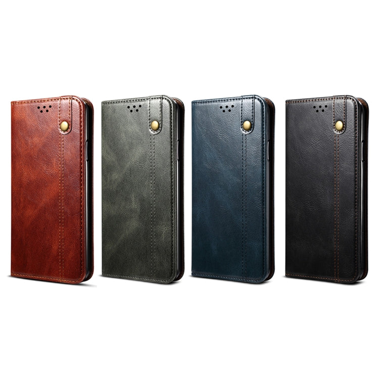 For OnePlus 11R Oil Wax Crazy Horse Texture Leather Phone Case(Brown) by buy2fix