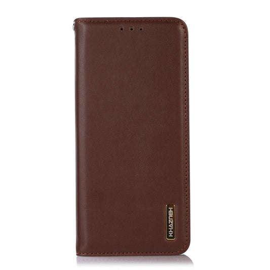 For OnePlus Nord CE 3 Lite KHAZNEH Nappa Top Layer Cowhide Leather Phone Case(Brown) by buy2fix
